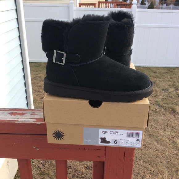 Ugg Shoes | Ugg Karel Boots | Color: Black | Size: 6 | Awuraposh's Closet